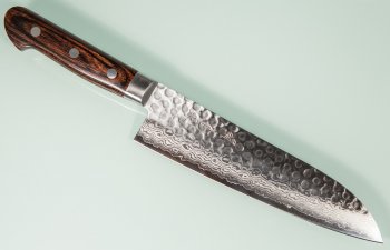 Damascus 17 Hammered Santoku 180mm