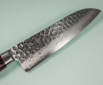 Damascus 17 Hammered Santoku 180mm