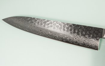 Damascus 17 Hammered Gyuto 210mm black