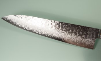 Damascus 17 Hammered Gyuto 210mm black