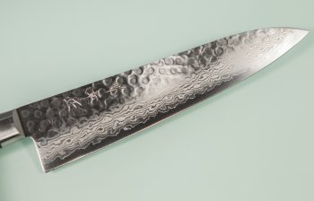 Damascus 17 Hammered Gyuto 210mm black