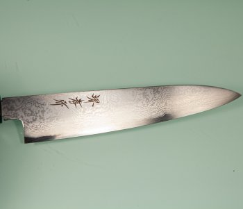 Mr. Suogo Yamatsuka Ginsan Damascus Wa-Petty 150mm