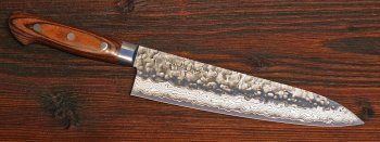 Damascus 17 Hammered Gyuto 180mm