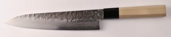 Damaskus 45 Hammered Gyuto 210mm