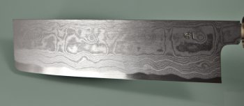 Blue 1 Damascus Nakiri 180mm helles Bffelhorn V2