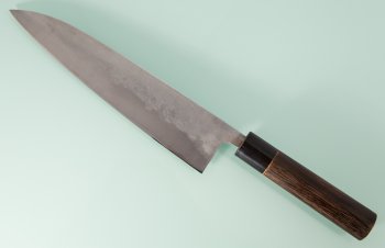 Goko Hamono Shirogami 1 Gyuto 240mm Nashiji