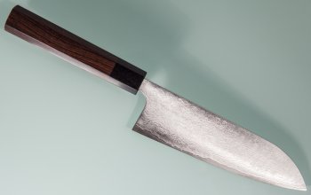 Masami Azai VG-10 etched Wa Santoku 165mm