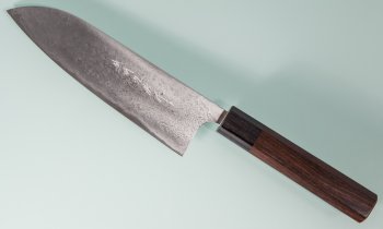 Masami Azai VG-10 etched Wa Santoku 165mm