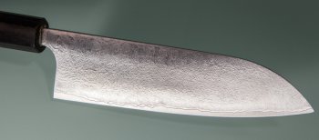 Masami Azai VG-10 etched Wa Santoku 165mm