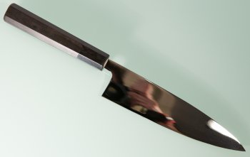 Shirou Kamo Aogami 2 Ebony Gyuto 185mm Vollspiegel