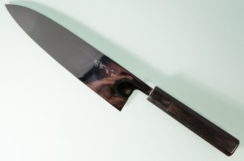 Shirou Kamo Aogami 2 Ebony Gyuto 220mm Vollspiegel