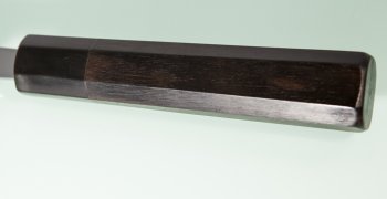 Shirou Kamo Aogami 2 Ebony Gyuto 220mm Vollspiegel