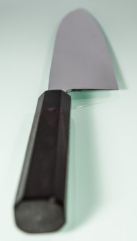Shirou Kamo Aogami 2 Ebony Gyuto 220mm Vollspiegel