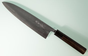 Shirou Kamo Aogami 2 Ebony Gyuto 245mm