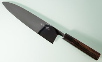 Shirou Kamo Aogami 2 Ebony Gyuto 245mm Vollspiegel