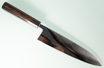 Shirou Kamo Aogami 2 Ebony Gyuto 245mm Vollspiegel