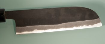 Shiro Kamo Aogami 2 black Kamagata Usuba 165mm