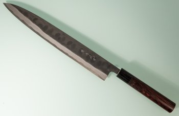 Shiro Kamo Aogami 2 black Sujihiki 270mm