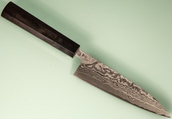 Shiro Kamo Pulverstahl Petty 140mm Ebony