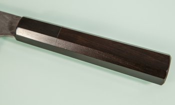 Shiro Kamo Pulverstahl Wa-Santoku 170mm Ebony