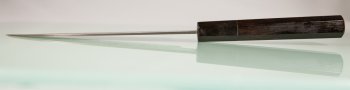 Shiro Kamo Pulverstahl Wa-Santoku 170mm Ebony