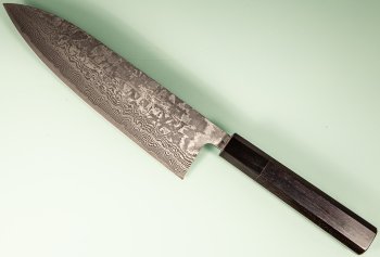 Shiro Kamo Pulverstahl Wa-Gyuto 190mm Ebony