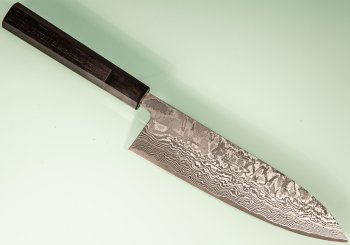 Shiro Kamo Pulverstahl Wa-Gyuto 190mm Ebony