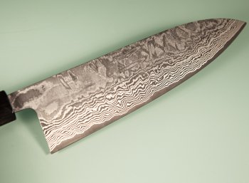 Shiro Kamo Pulverstahl Wa-Gyuto 190mm Ebony