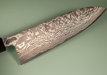 Shiro Kamo Pulverstahl Wa-Gyuto 190mm Ebony