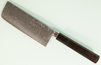 Shiro Kamo Pulverstahl Wa-Nakiri 165mm Ebony