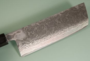 Shiro Kamo Pulverstahl Wa-Nakiri 165mm Ebony