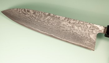 Shiro Kamo Pulverstahl Wa-Gyuto 215mm Ebony