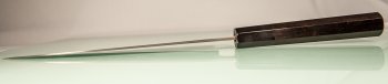 Shiro Kamo Pulverstahl Wa-Gyuto 215mm Ebony