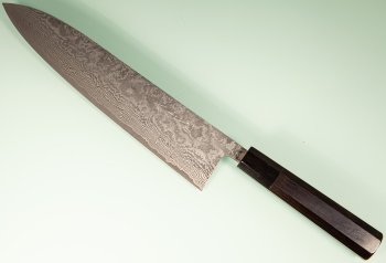 Shiro Kamo Pulverstahl Gyuto 245mm Ebony