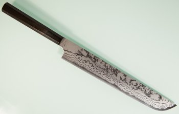 Shirou Kamo Shirogami 2 Slicer 240mm Ebony