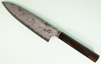 Shirou Kamo Shirogami 2 Gyuto 185mm Ebony