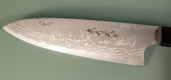 Shirou Kamo Shirogami 2 Gyuto 185mm Ebony