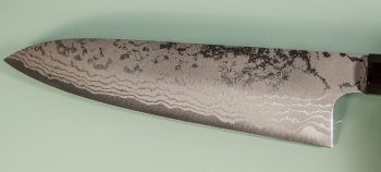 Shirou Kamo Shirogami 2 Gyuto 215mm Ebony