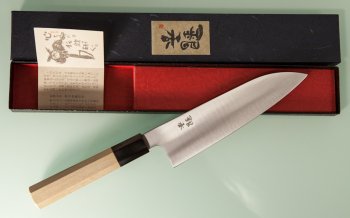 Ashi Hamono Wa-Santoku 165mm Shirogami