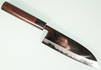 Nishida Shirogami 1 Santoku 175mm Mirror