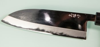 Nishida Shirogami 1 Santoku 175mm Mirror