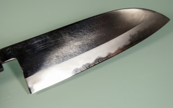 Nishida Shirogami 1 Santoku 175mm Mirror