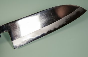 Nishida Shirogami 1 Santoku 175mm Mirror