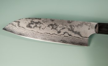 Shirou Kamo VG-10 Santoku 150mm Ebony