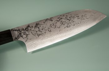 Shirou Kamo VG-10 Santoku 150mm Ebony