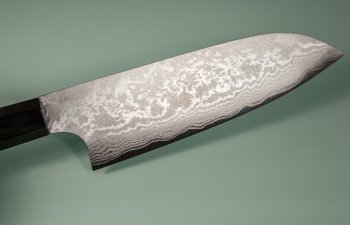 Shirou Kamo VG-10 Santoku 150mm Ebony