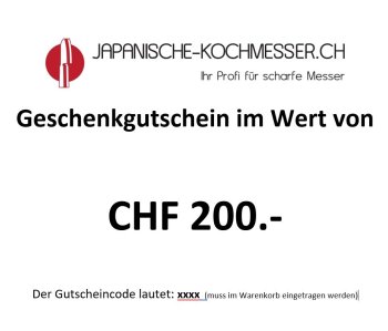 Geschenkgutschein CHF 200.-
