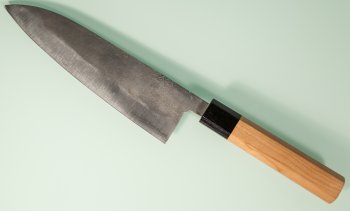 Fujiwara Teruyasu Nashiji Wa-Gyuto 185mm Cherrywood