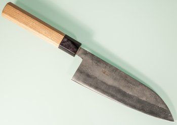 Fujiwara Teruyasu Nashiji Wa-Santoku 170mm Cherrywood