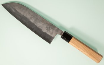 Fujiwara Teruyasu Nashiji Wa-Santoku 185mm Cherrywood